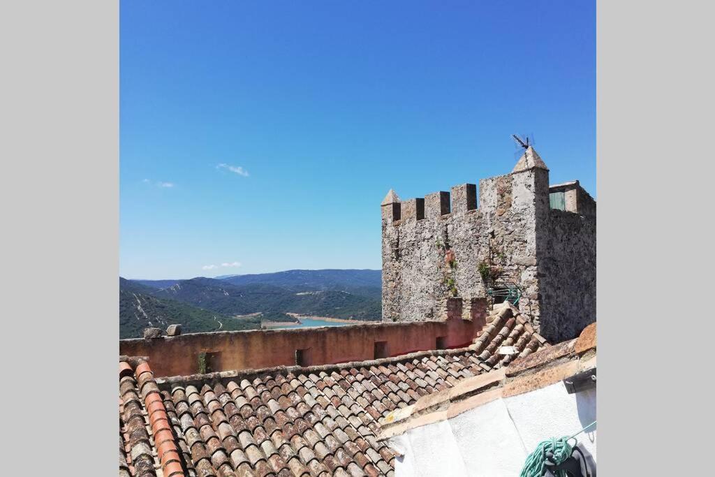 Casa En Fortaleza Medieval Castellar de la Frontera Esterno foto